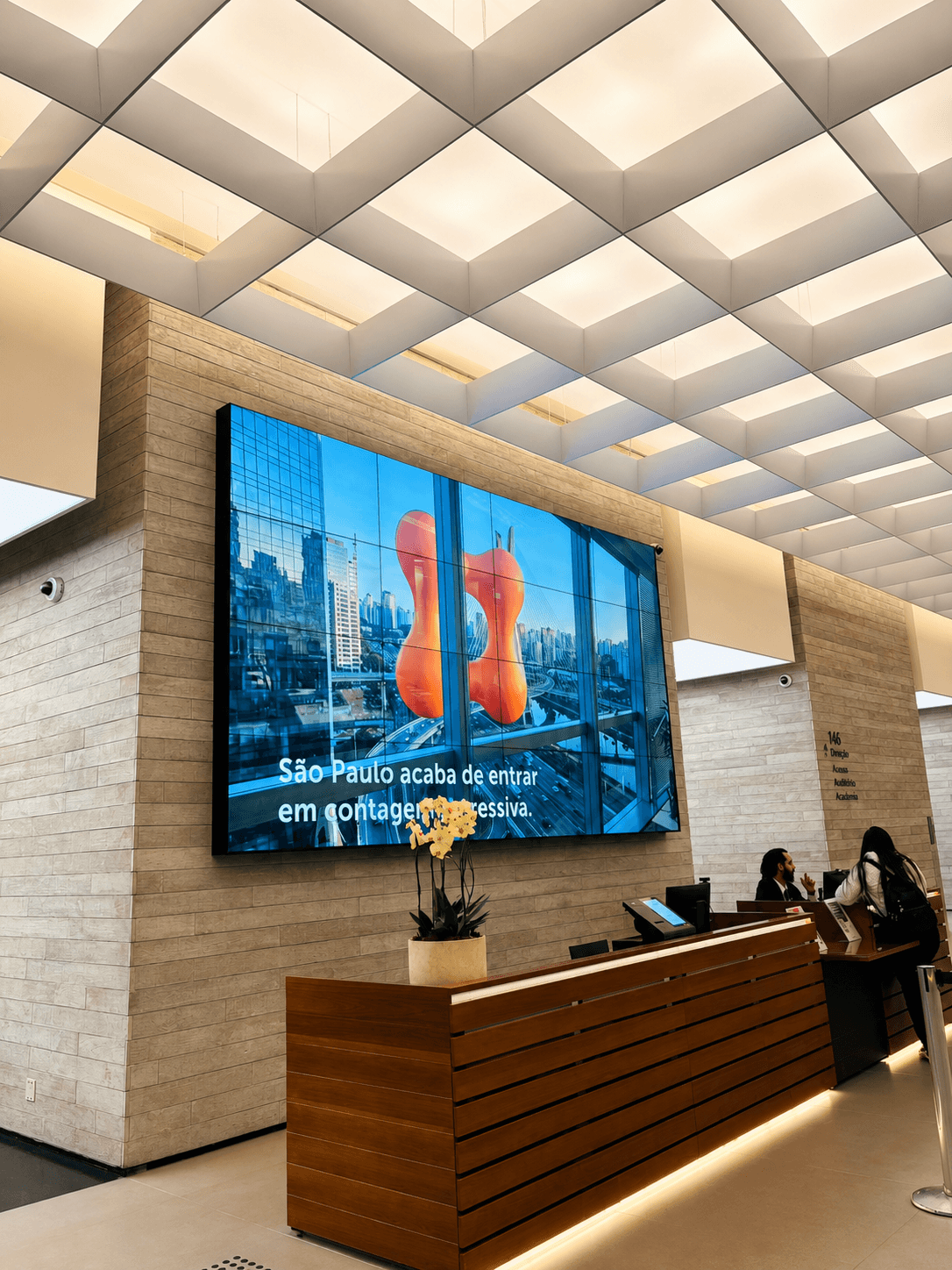 Hall do Riverview Corporate Tower na Chucri Zaidan