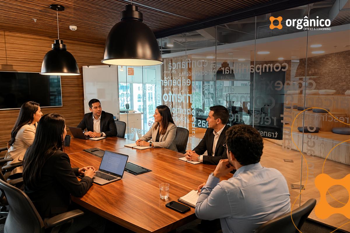 receber clientes em um ambiente profissional